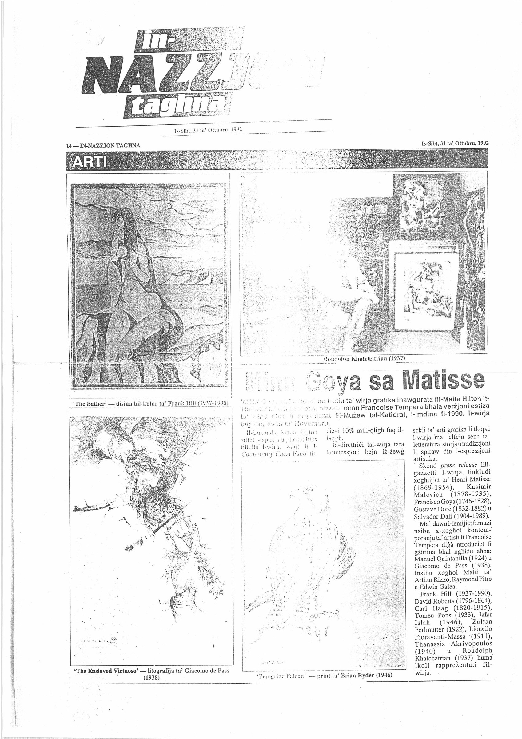 “From Goya to Matisse”